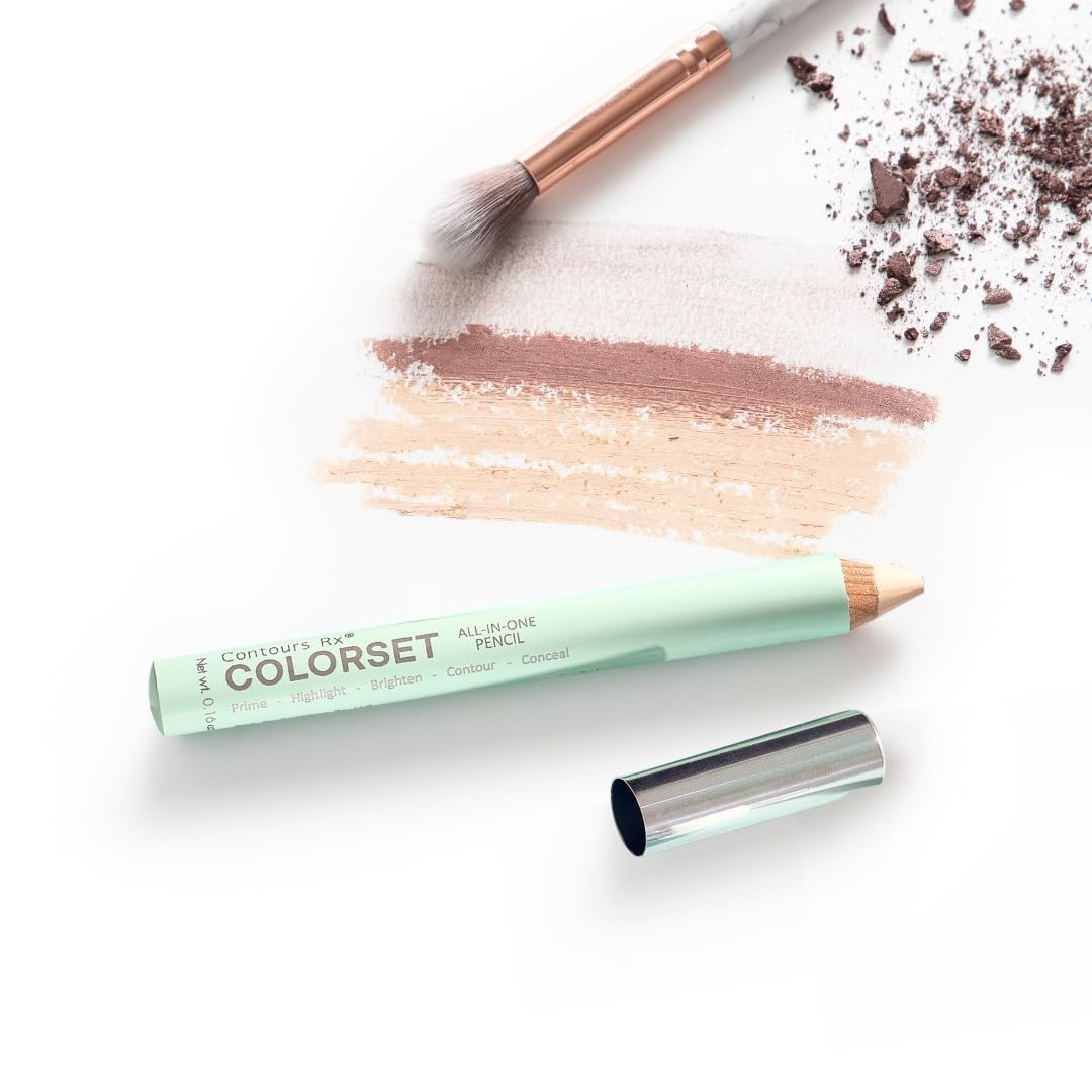Contours Rx COLORSET All-in-One Primer Pencil – Brightens, Highlights & Conceals | Smooth Canvas