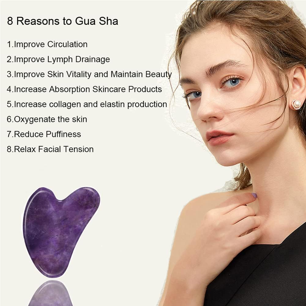Ditind Gua Sha, Gua Sha Facial Tools, Guasha Tool for Face Tighten Skin, Gua Sha Massage Beauty