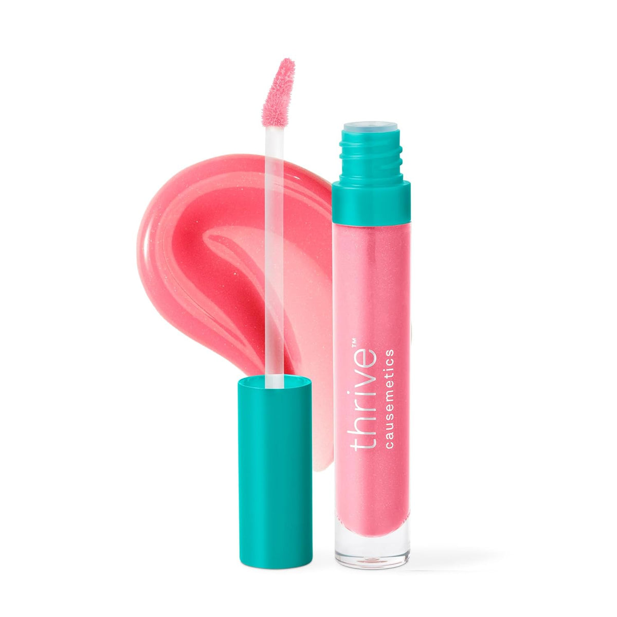 Thrive Causemetics Sheer Strength Lip Plumping Peptide Gloss, Lip Plumper with Vitamin E, Peptides