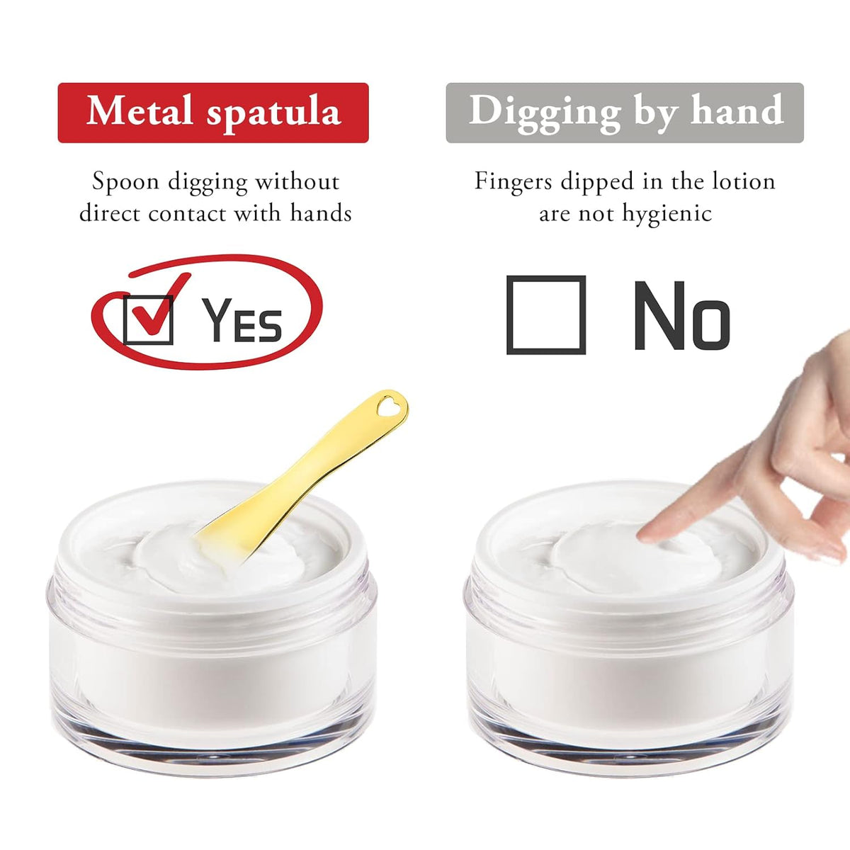 3 PCS Metal Cosmetic Spoon Skincare Spatula Stick Applicator Beauty Spa Mini Spoon Skin Care Facial