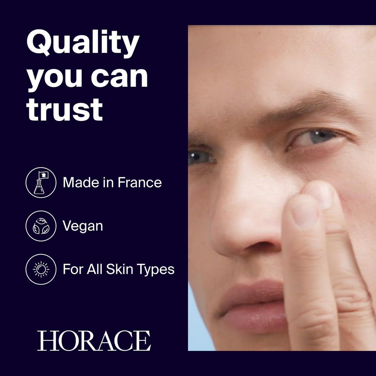 HORACE Under-Eye Moisturizer for Men - Anti-Fatigue Eye Cream to Reduce Dark Circles and Puffiness