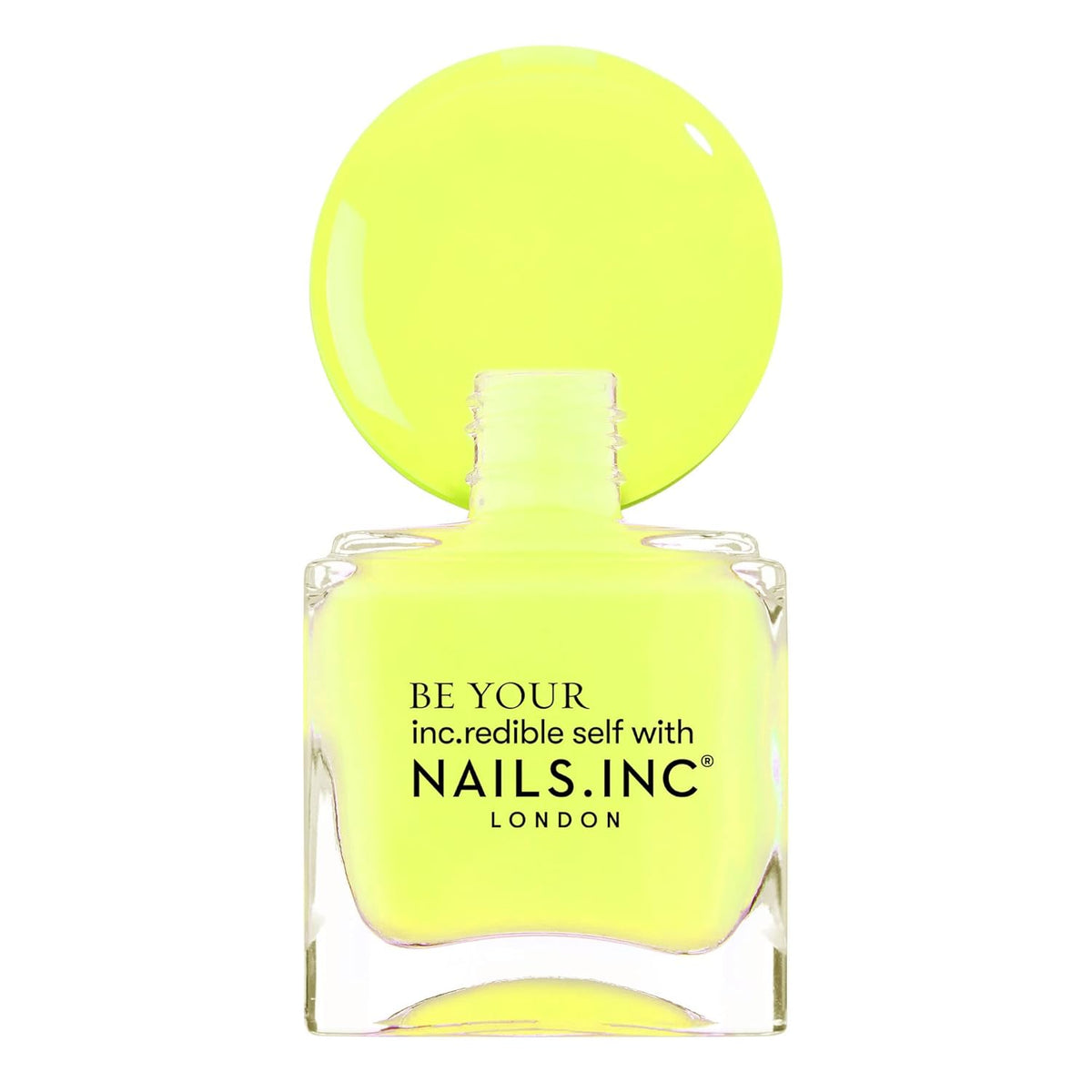 Nails Inc Neon Lite Nail Polish Quad, Neon Glow Enhancing Shades, Fast Drying, Long Lasting, Chip