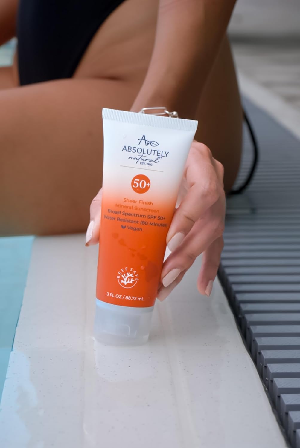 SPF 50+ Mineral Sunscreen Lotion - Anti-Aging Sunblock for Body & Face, Made with Rose Hips, Aloe