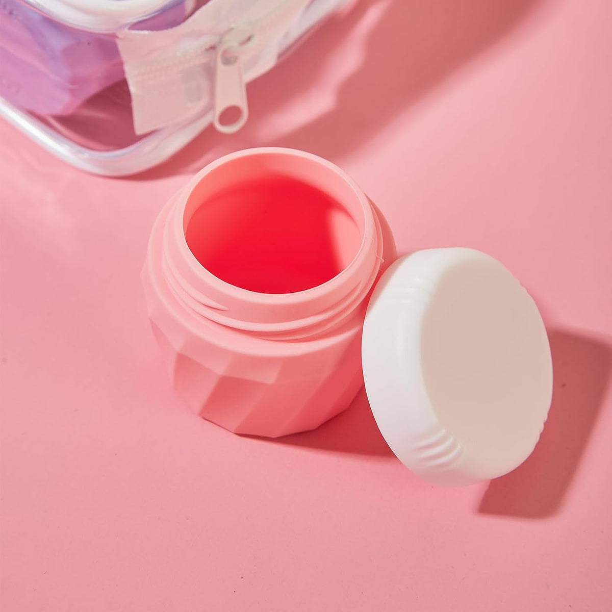 Travel Containers for Toiletries, Premium Silicone Cosmetic Cream Jars, TSA Approved Leak-Proof