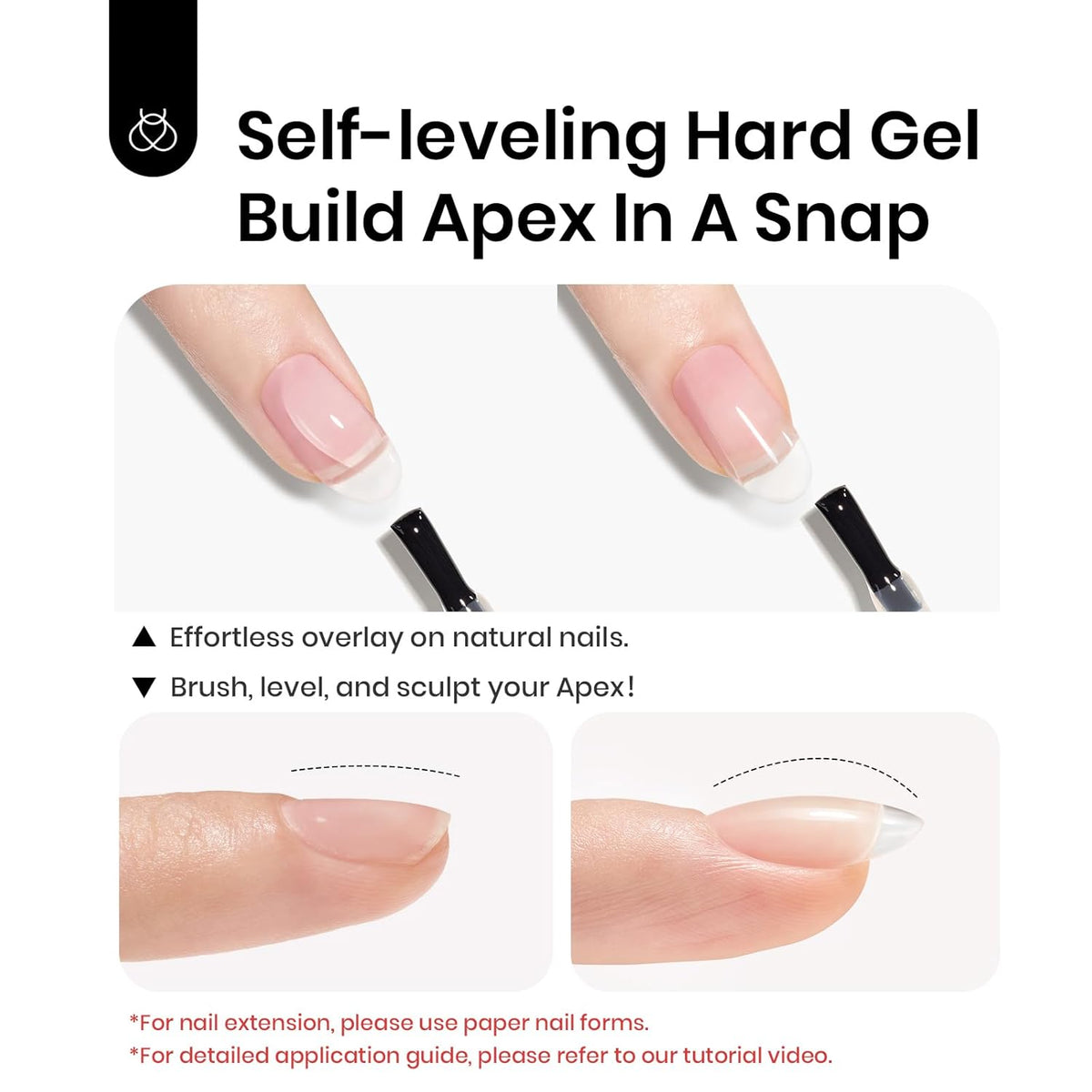 Beetles Builder Gel for Nails 7-in-1 Clear Builder Nail Gel Kit for Nail Extension Strengthening