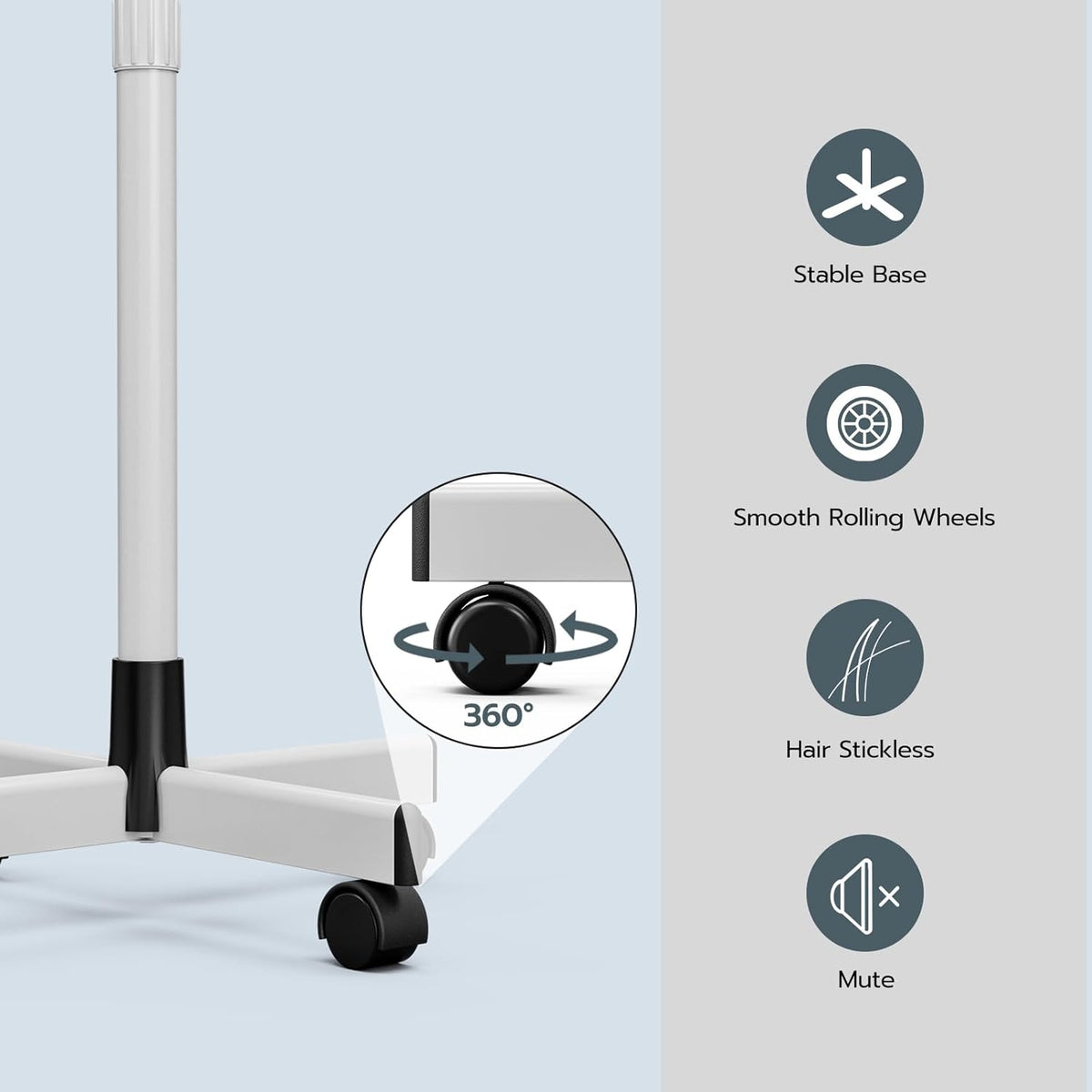 Paddie Professional 3 in 1 Facial Steamer on Wheels for Esthetician, Hot & Cold Mist, 5X LED