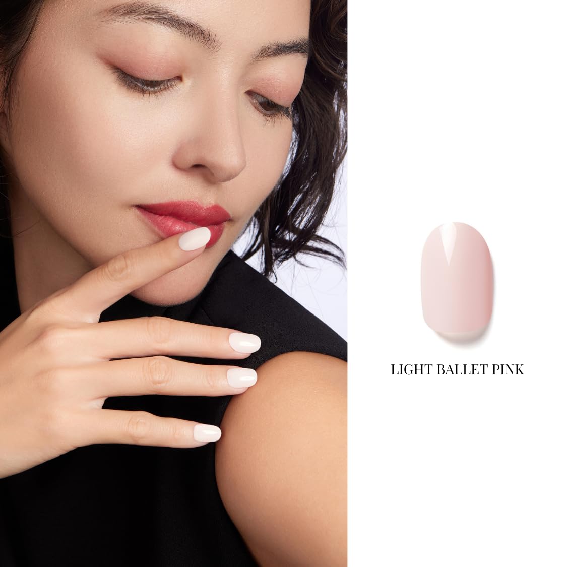 NAILOG One Step Light Pink Gel Nail Polish 12ml Top Coat Color Gel Base 3-In-1 Formula Soak Off UV