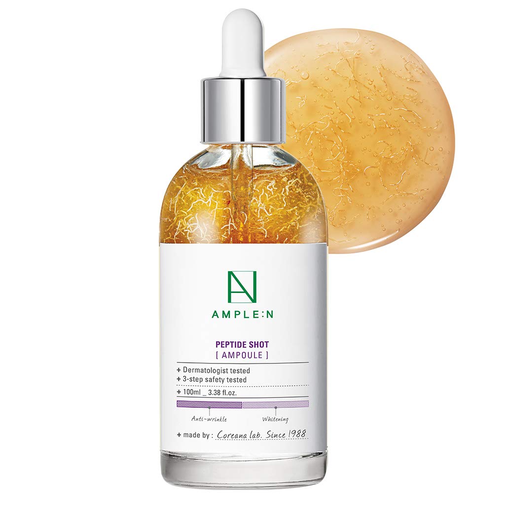 AMPLE:N Peptide Shot Ampoule - Anti-Aging Face Ampoule with Peptide Threads to Minimize Wrinkles