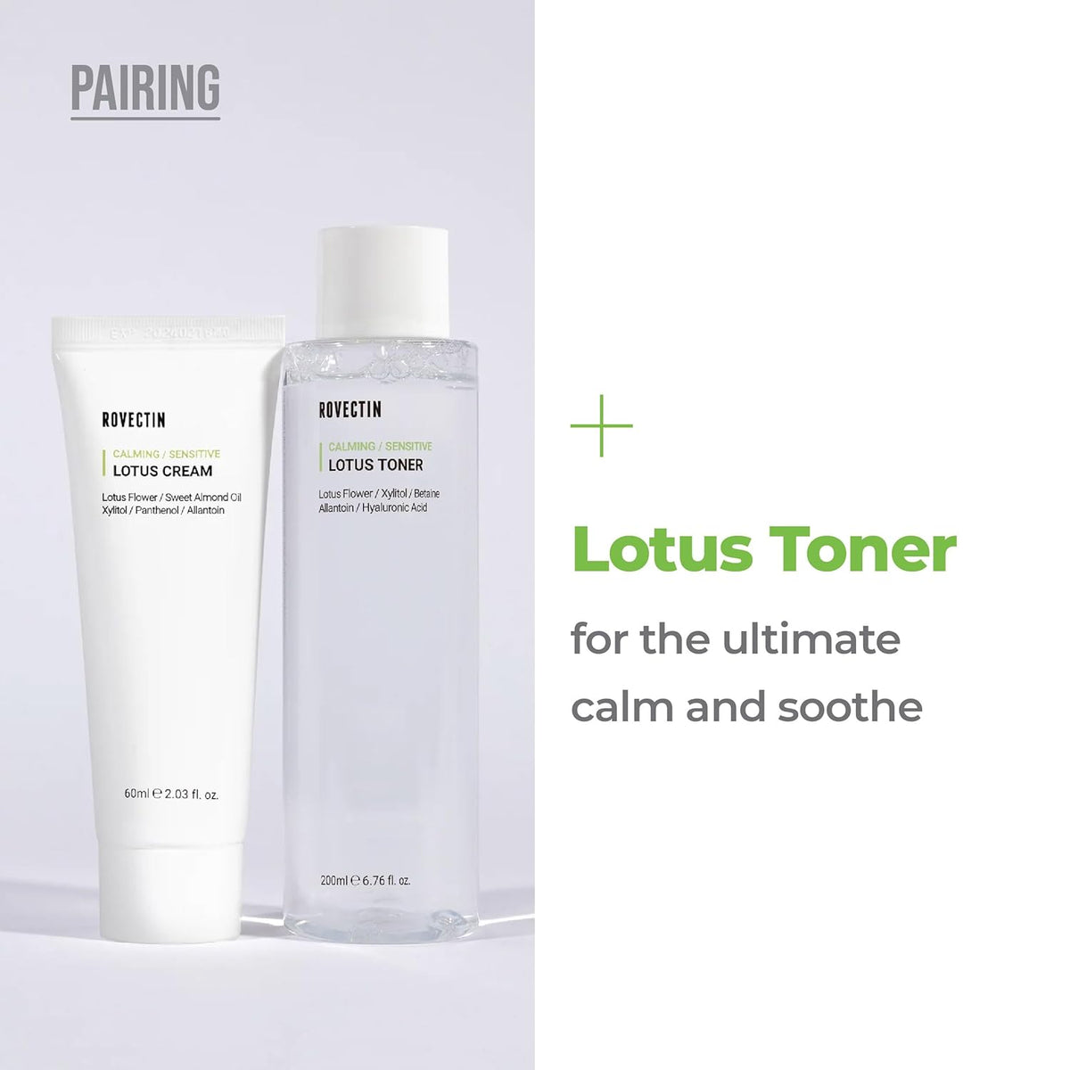 ROVECTIN Calming Lotus Water Cream - Lightweight Face Moisturizer for Oily, Combination Skin | 75%