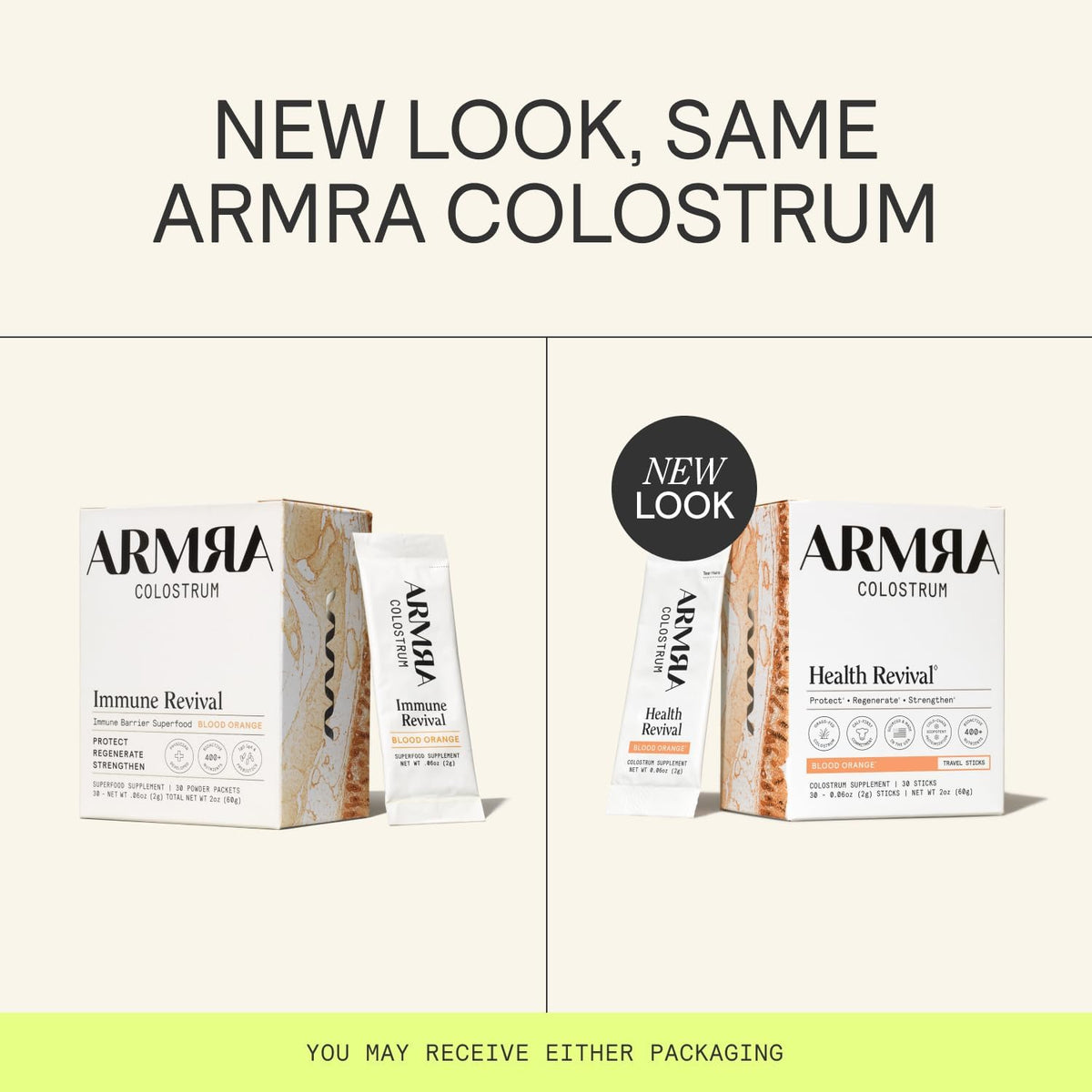 ARMRA Colostrum™ Powder | Blood Orange | Gut Health & Bloating | Skin & Hair | Immunity | Keto