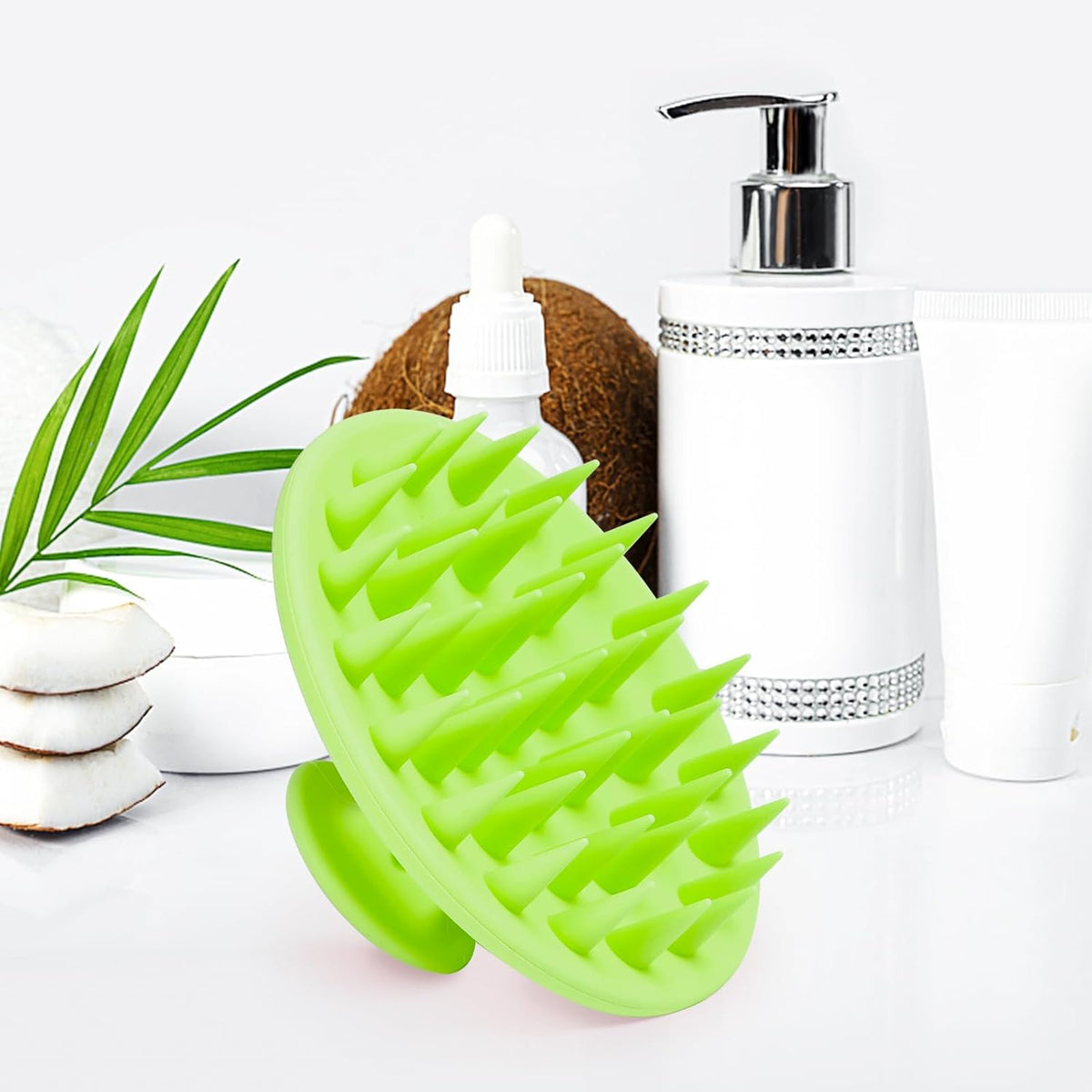 Silicone Scalp Massager Shampoo Brush, Scalp Brush for Hair Growth & Dandruff Removal, Hair