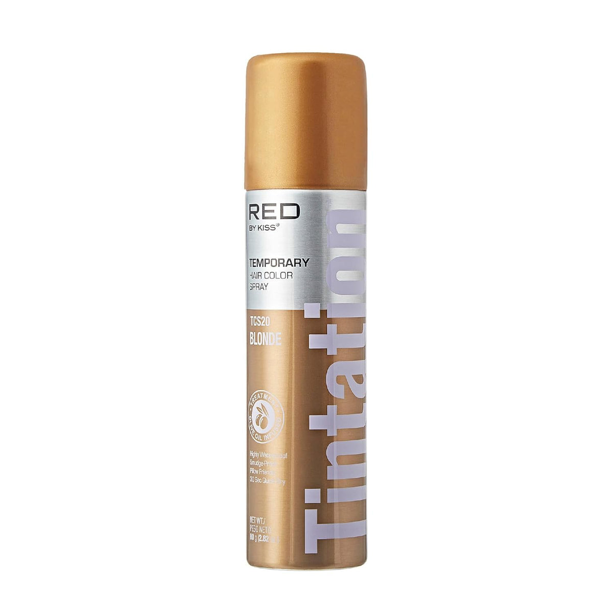 Red by Kiss Tintation Temporary Hair Color Spray, Instant Gray Root Touch Up Coverage