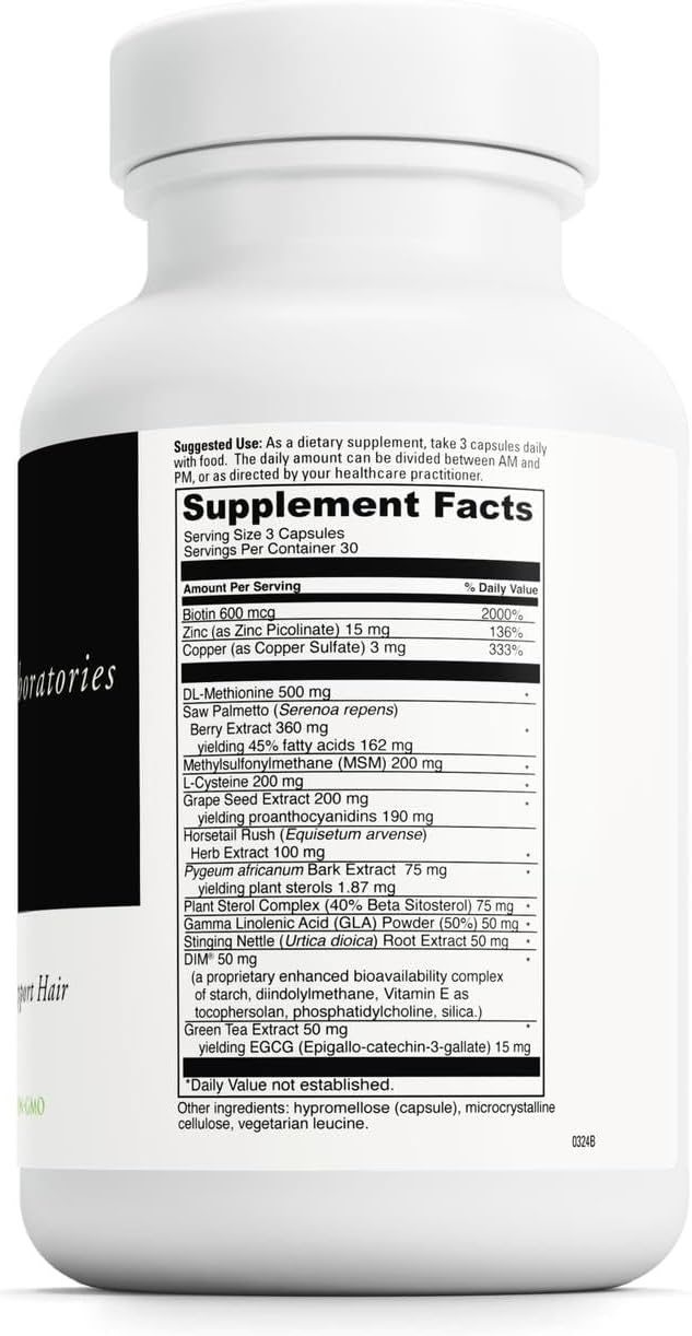DAVINCI Labs Hair Effects - Dietary Supplement to Support Healthy Hair Growth and Skin* - with