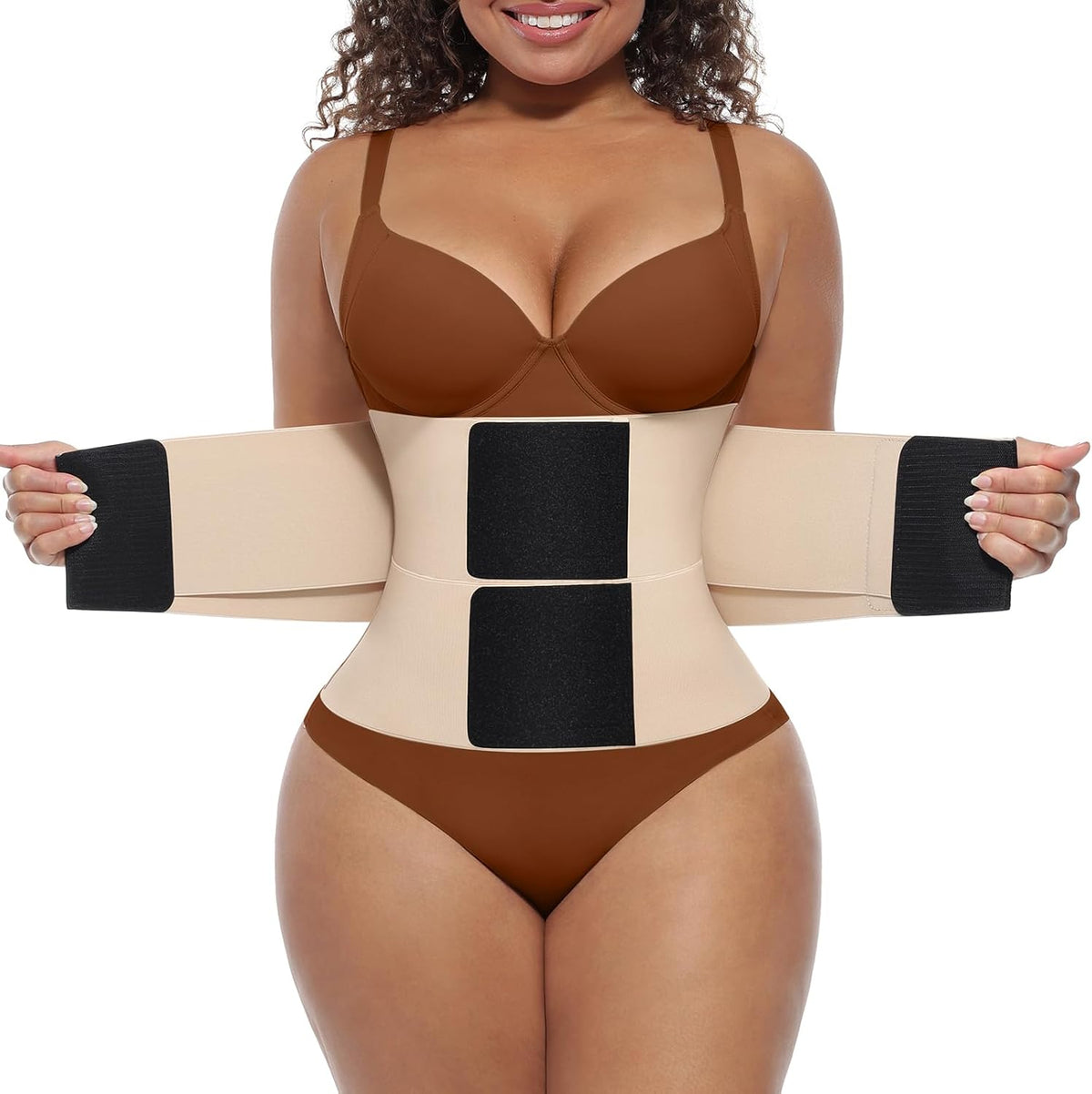 FeelinGirl Waist Trainer Long Torso Waist Cincher Trimmer Ab Belt Tummy Control Body Shaper Triple