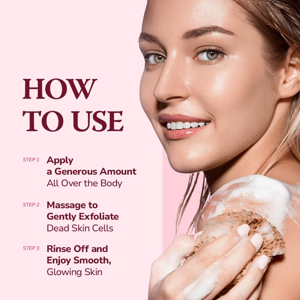 HIMALAYA PINKSALT Daily Scrub & Body Wash - Exfoliating Body Scrub, Dead Sea Salt & Himalayan Pink