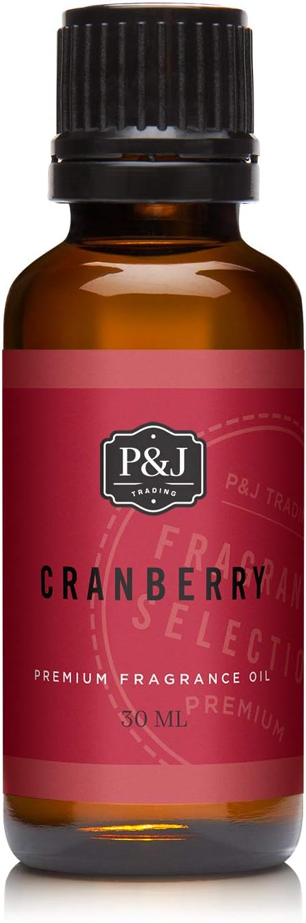 P&J Trading Fragrance Oil | Cranberry Oil 30ml - Candle Scents for Candle Making, Freshie Scents