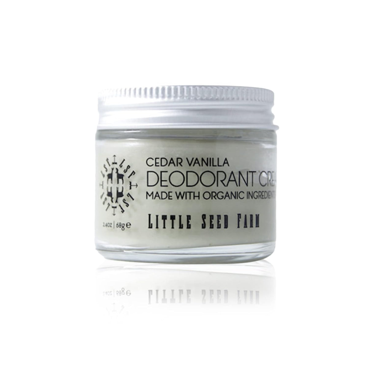 Little Seed Farm All Natural Deodorant Cream, Aluminum Free Activated Charcoal Deodorant for Women