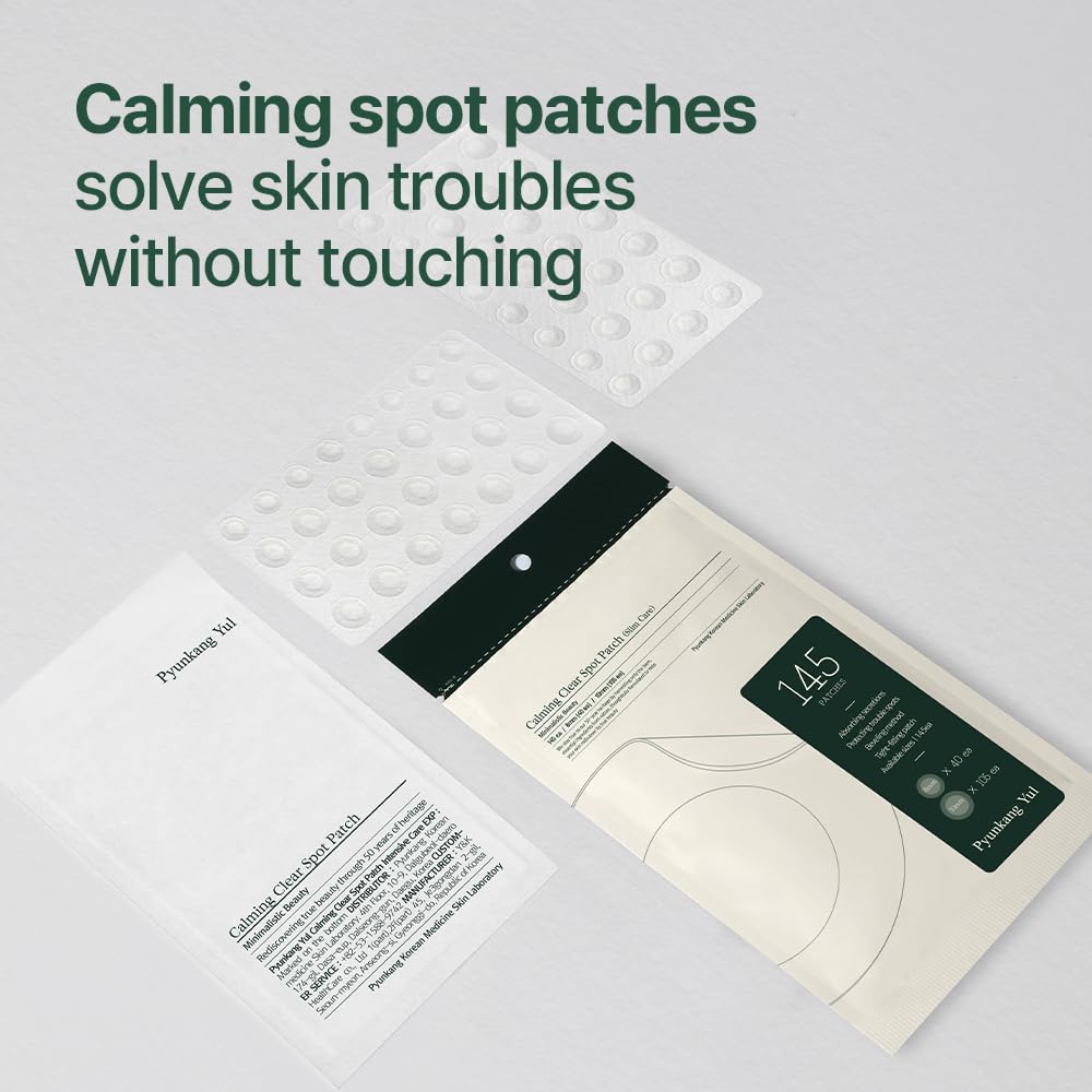 Pyunkang Yul PKY Calming Clear Spot Patch (Slim Care)145 count Quick, Adhesive & Invisible Oval Fit