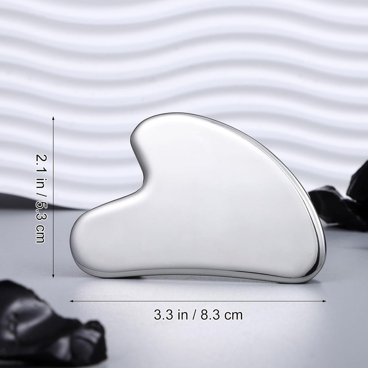 rosenice Gua Sha Facial Tools Stainless Steel Gua Sha for Face Skincare Massage Scraper for Body