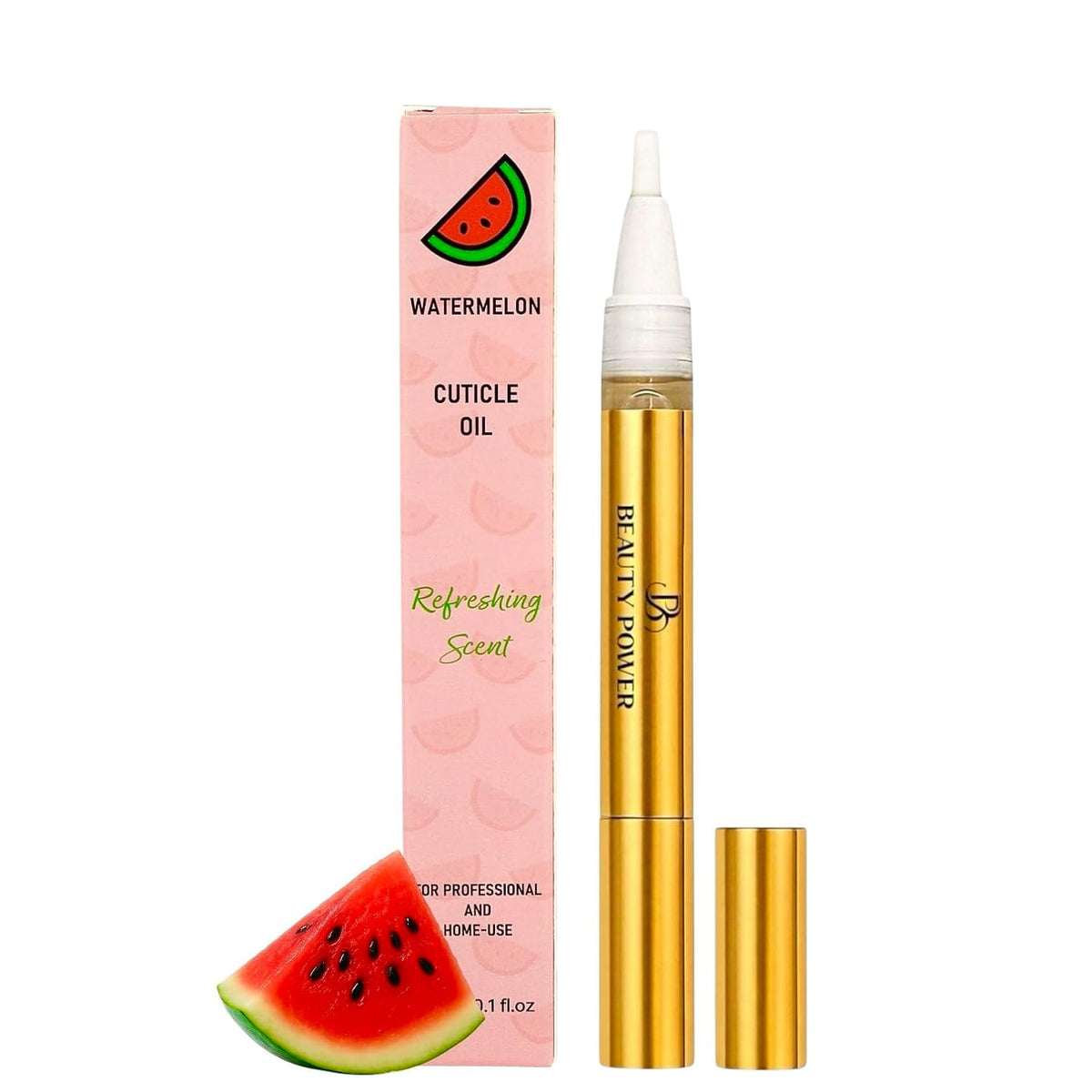 Nail Oil Cuticle Pen - Watermelon - Nail Strengthener & Growth Serum with Vitamin A, D, E, B5