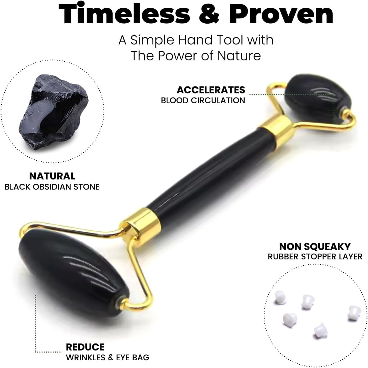 Gua Sha Facial Tools & Face Roller by ROSELYNBOUTIQUE Original Face Massager for Puffiness