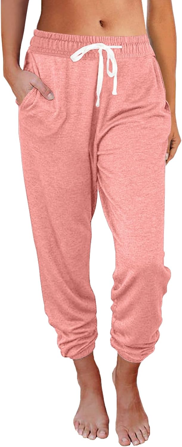 AUTOMET Sweatpants Women with Pockets Lounge Pajama Travel Pants Work Joggers Fall Clothes Winter