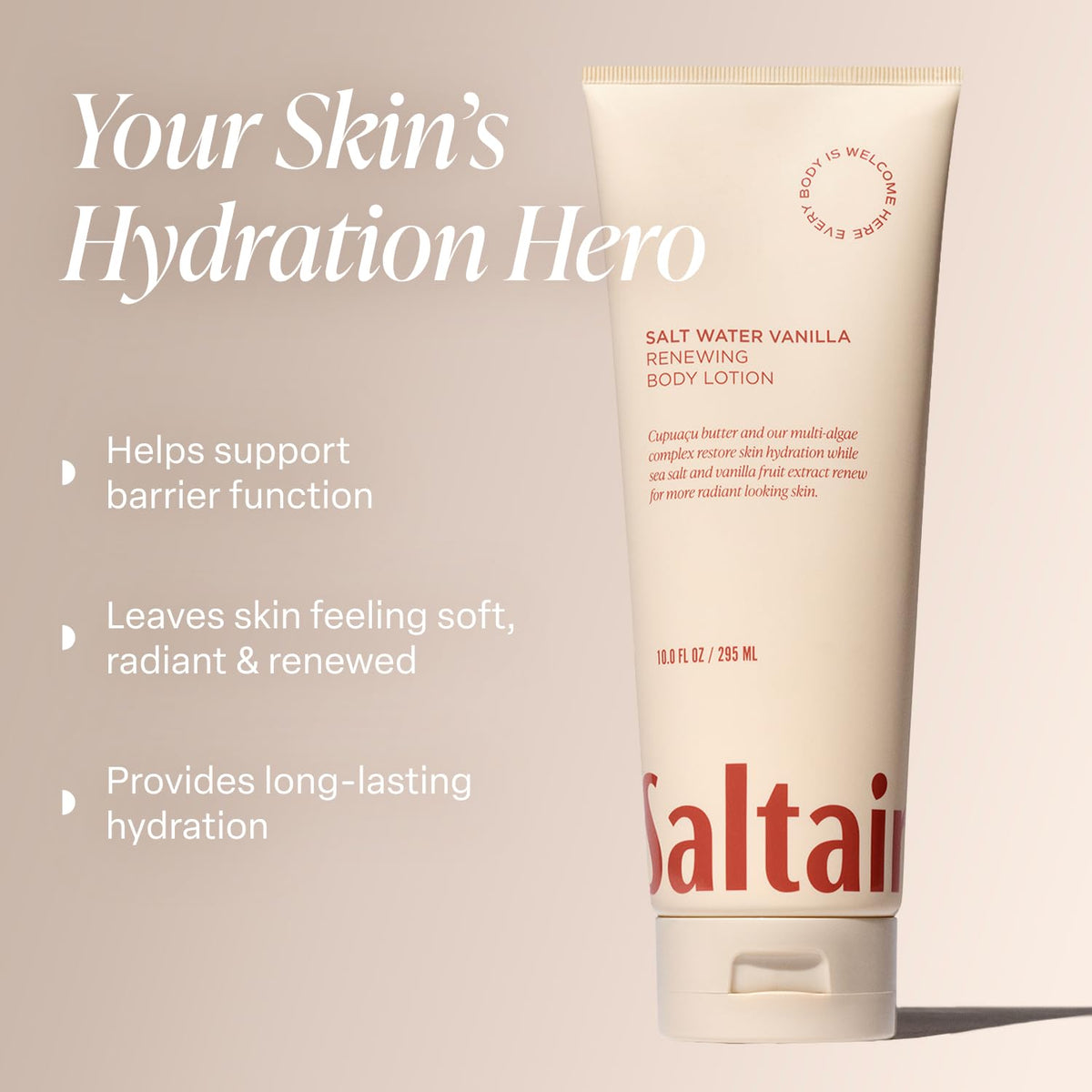 Saltair Body Lotion - 2 Pack Moisturizing Lotion For Dry Skin. Salt Water Vanilla Scented Hydrating