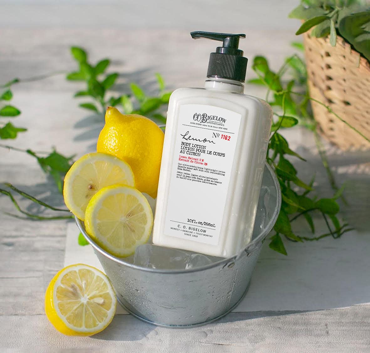 C.O. Bigelow Lemon Body Lotion, Moisturizing Body Lotion for Dry Skin with Shea Butter & Lemon