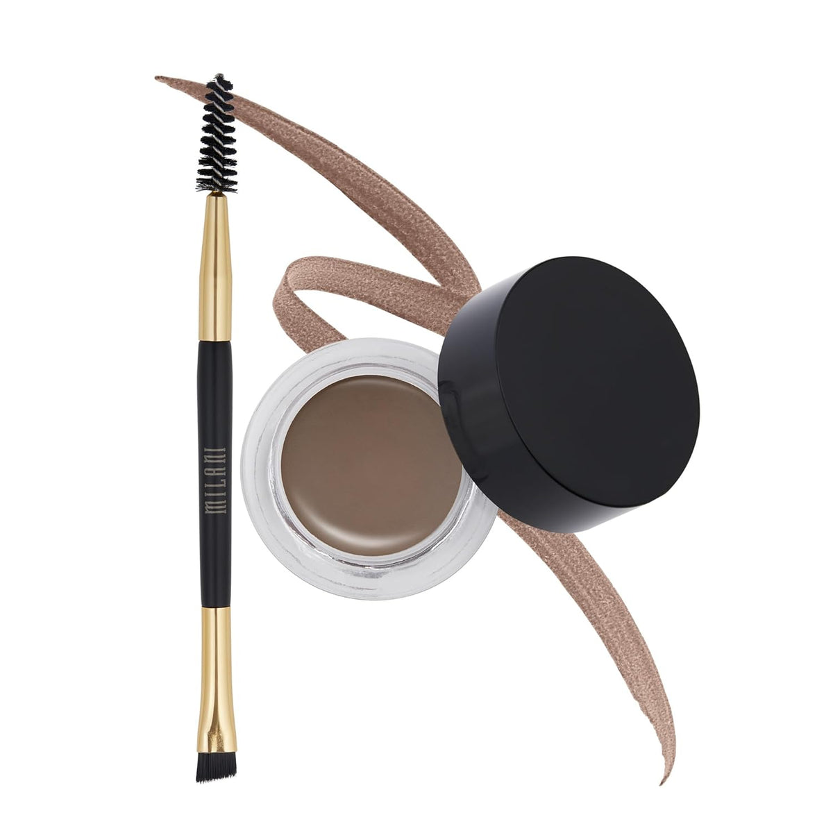 Milani Stay Put Brow Color - Brunette (0.09 Ounce) Vegan, Cruelty-Free Eyebrow Color that Fills and