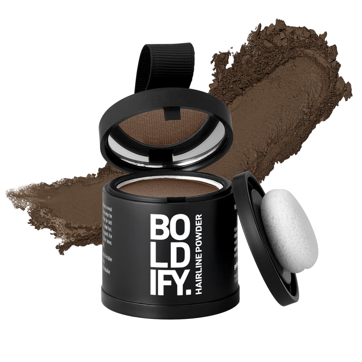 BOLDIFY Hairline Powder (LARGE, 10g) - Root Touch Up Hair Color for Gray Coverage - Bald Spot