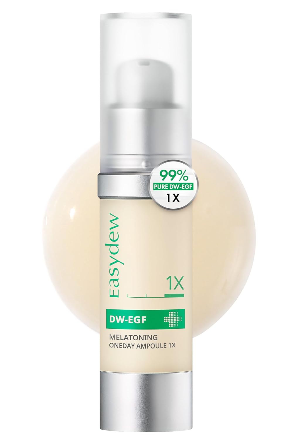 Easydew DW-EGF Melatoning Ampoule 1X - Hydrating Dark Spot Serum with Niacinamide & Glutathione for