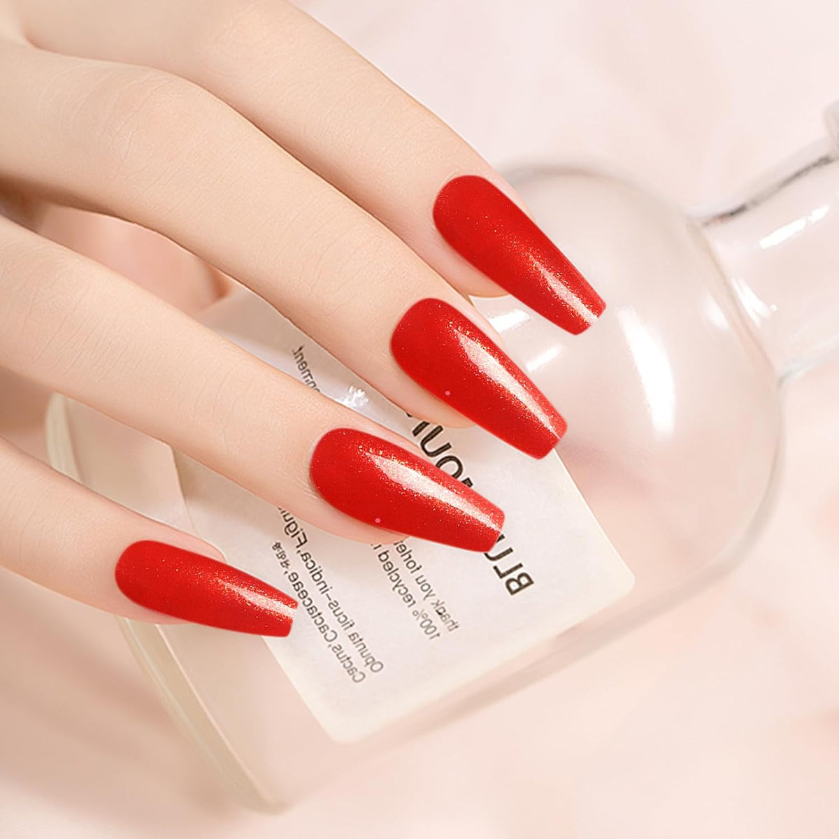 Major Dijit Quick Dry Nail Polish Gold Red Summer Nail Lacquer for Nail Art Regular Nail Polish