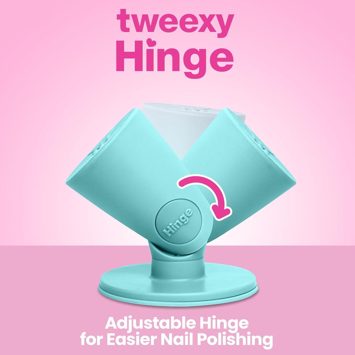 tweexy Hinge Untippable Nail Polish Bottle Holder | Anti-Spill Nail Polish Holder Stand, Tilted