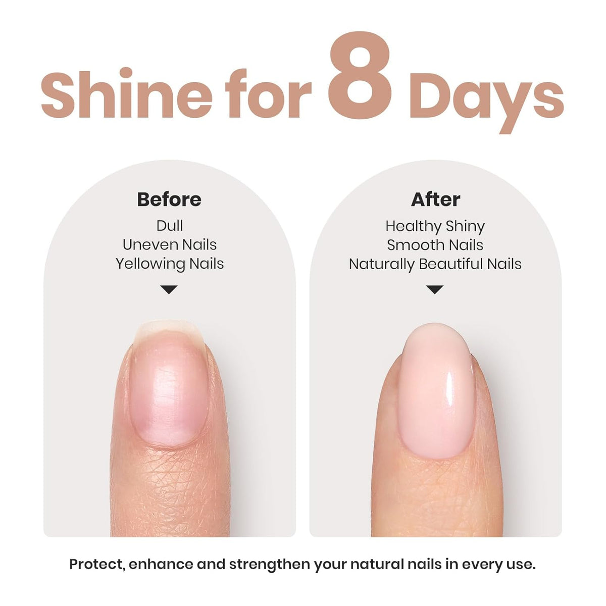 Beetles Nail Strengthener and Growth Concealer - Pink White Nail Polish Shimmer Natural Concealer