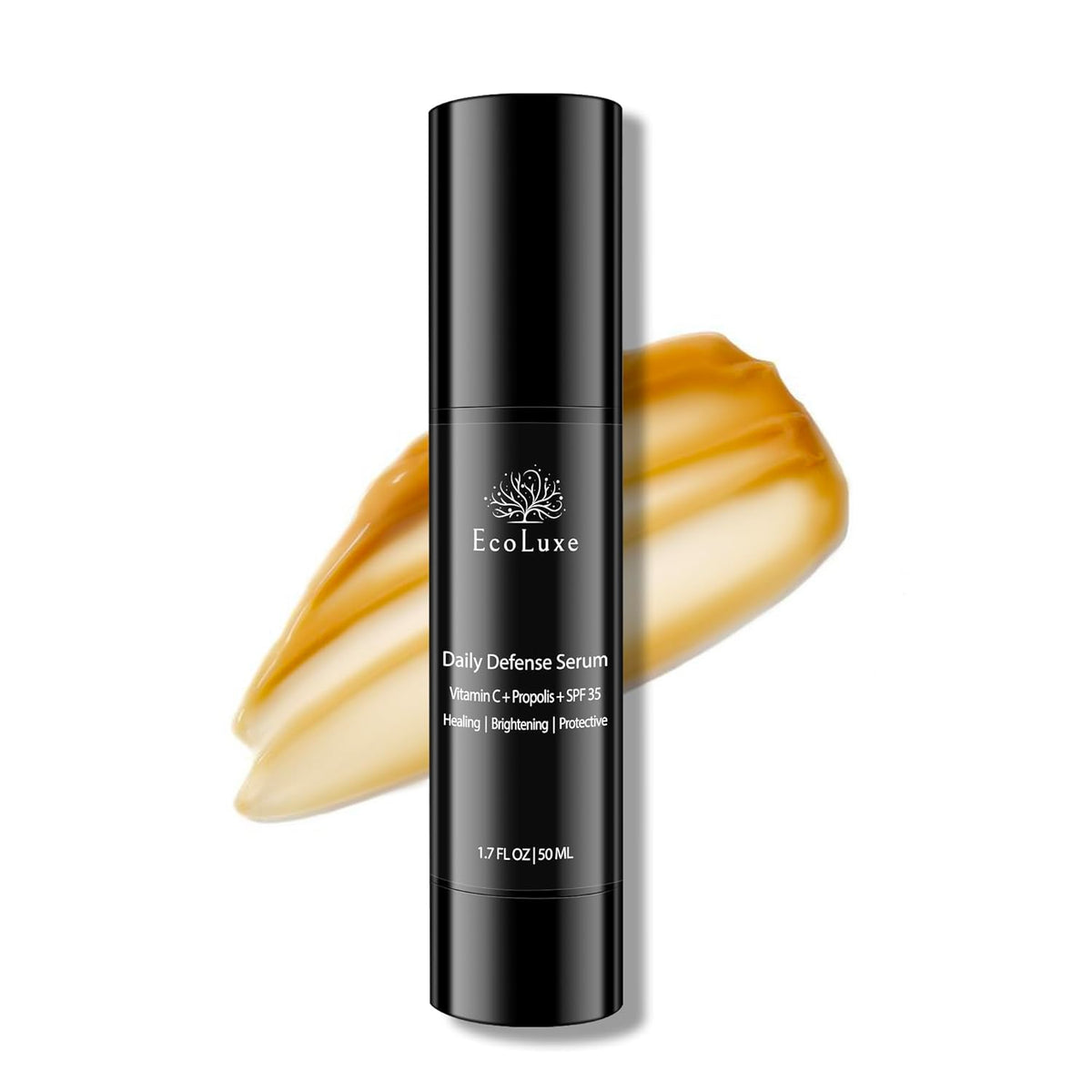 Vitamin C & Propolis Serum with SPF 35 – Daily Defense Brightening & Hydrating Antioxidant Face