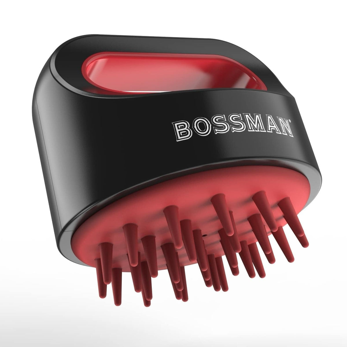 Bossman Titan Shower Scalp Massager – Ergonomic Silicone Scrubber for Product Build-Up, Dandruff &