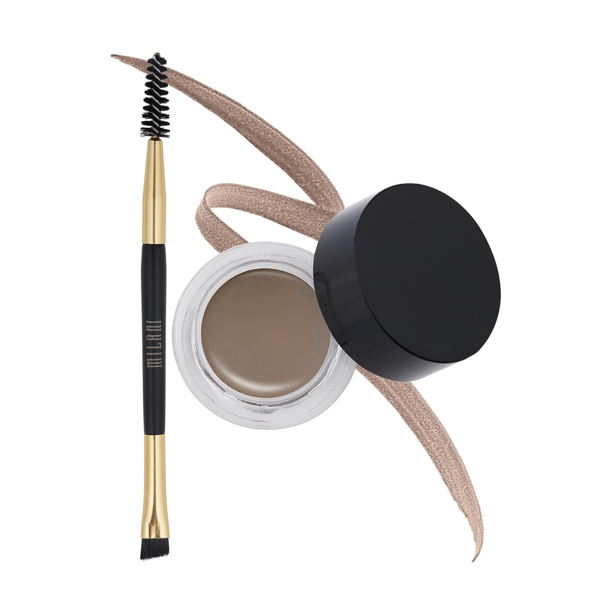 Milani Stay Put Brow Color - Medium Brown (0.09 Ounce) Vegan, Cruelty-Free Eyebrow Color that Fills
