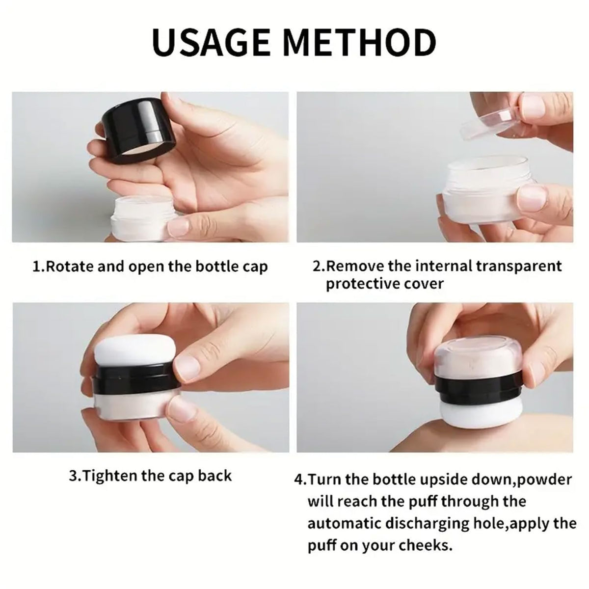 ROUSE Setting Powder Lightweight Loose Powder Finishing Powder Long-Lasting Face Powder Waterproof