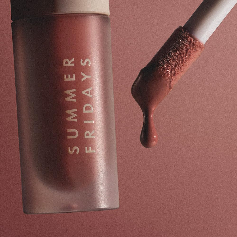 Summer Fridays Dream Lip Oil - Tinted Lip Oil with Moisturizing Sheer Coverage, High-Shine and Deep