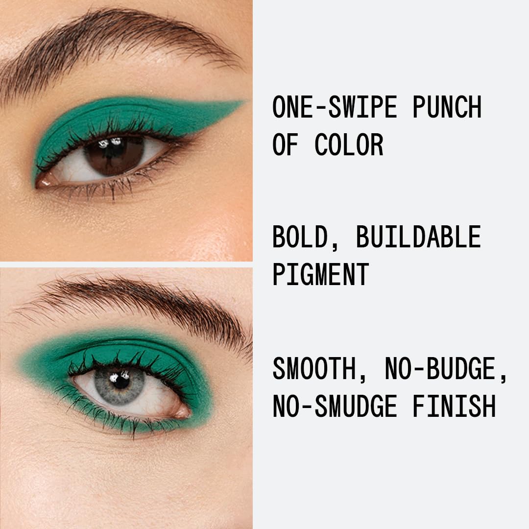about-face Matte Fluid Eye Paint Crocodile Rock – High-Pigment Liquid Eyeshadow, Long-Lasting