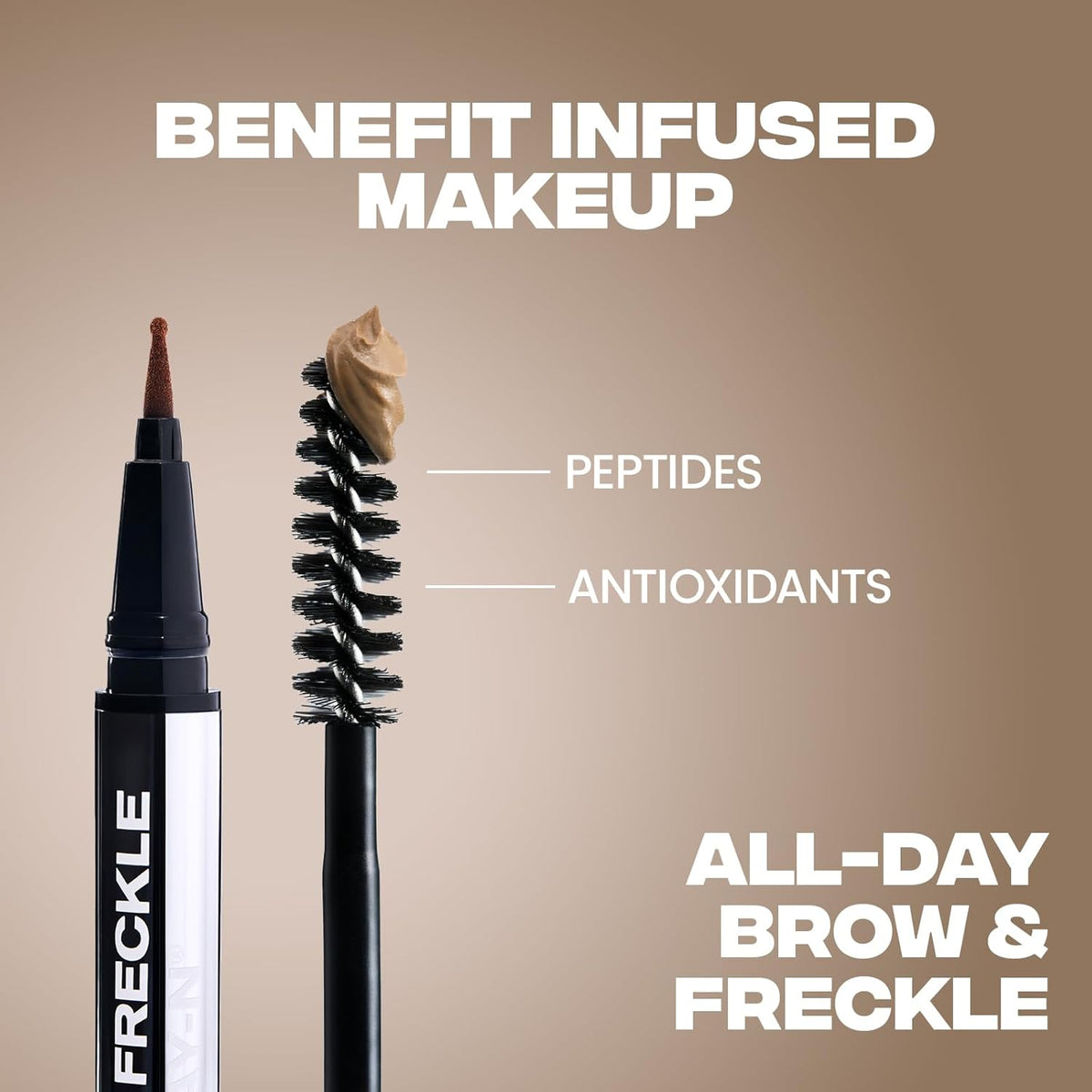 Sacheu Brow & Freckle STAY-N Tinted Eyebrow Gel & Faux Freckle Pen — 2-in-1 Longwear Water
