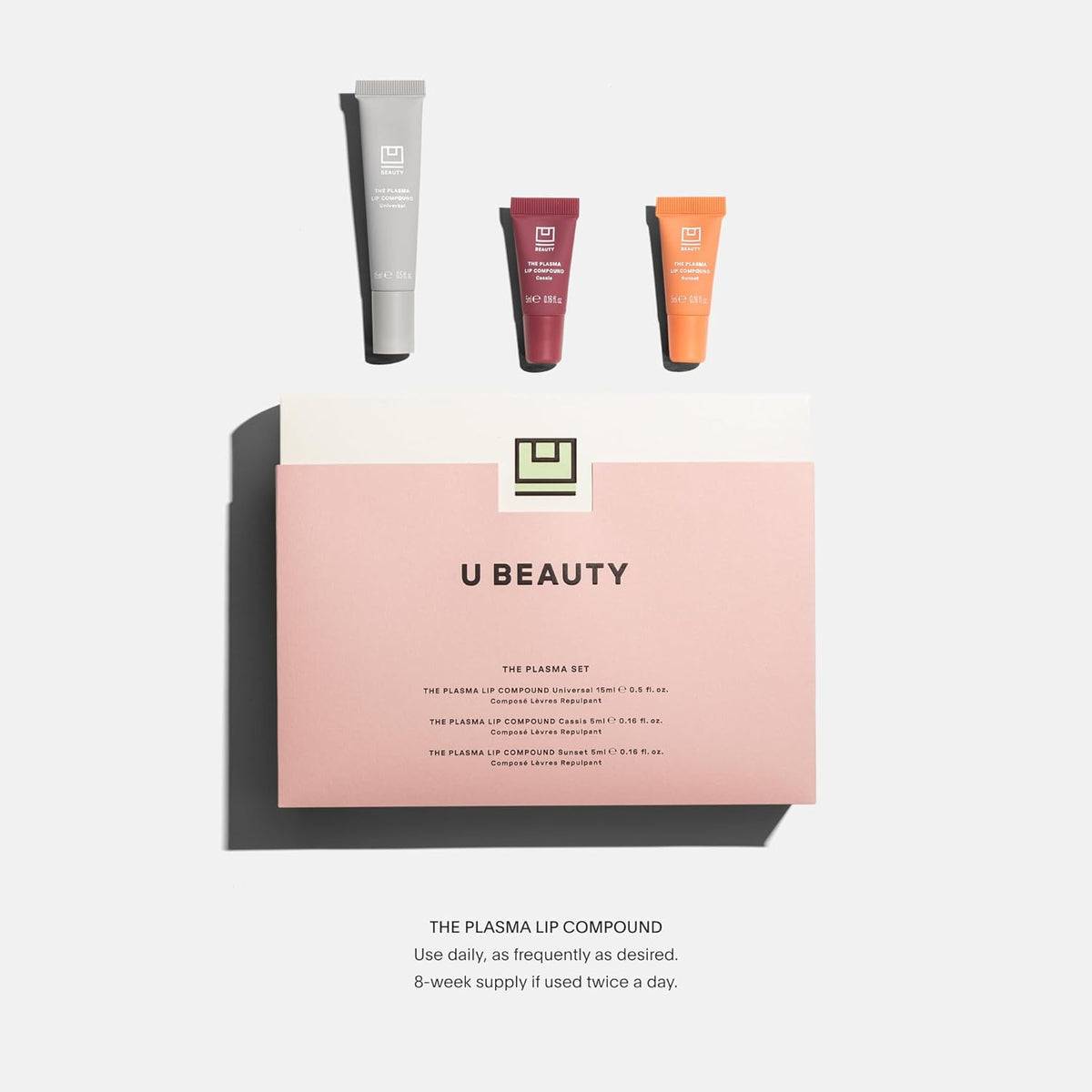 U Beauty The PLASMA Tinted Lip Compound - Anti-Aging & Anti-Wrinkle Lip Gloss, Hyaluronic Acid