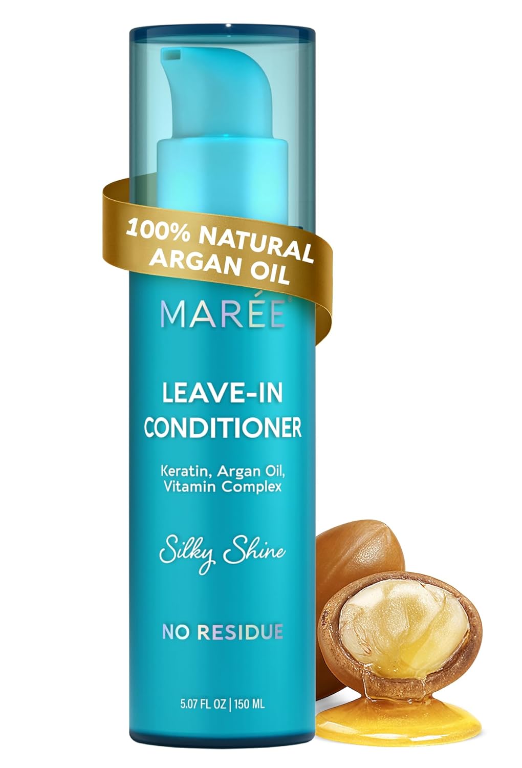 MAREE Leave In Conditioner for Dry Damaged Hair - Leave In Conditioner for Curly Hair with Keratin