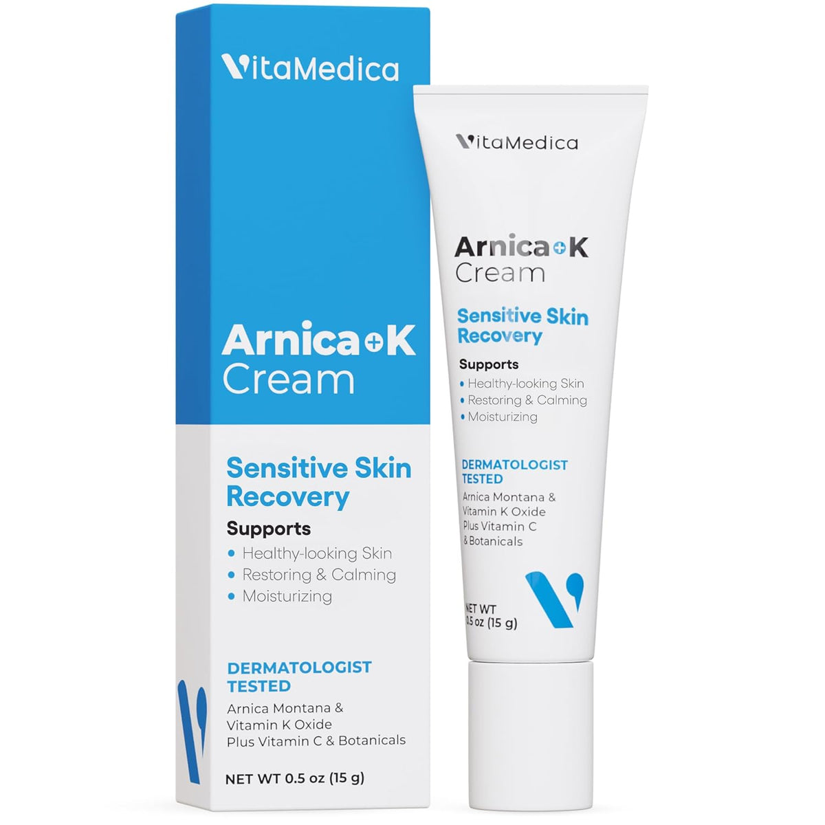 VitaMedica Arnica Cream - Arnica Montana + Vitamin K Oxide Bruise Cream - Sensitive Skin Formula