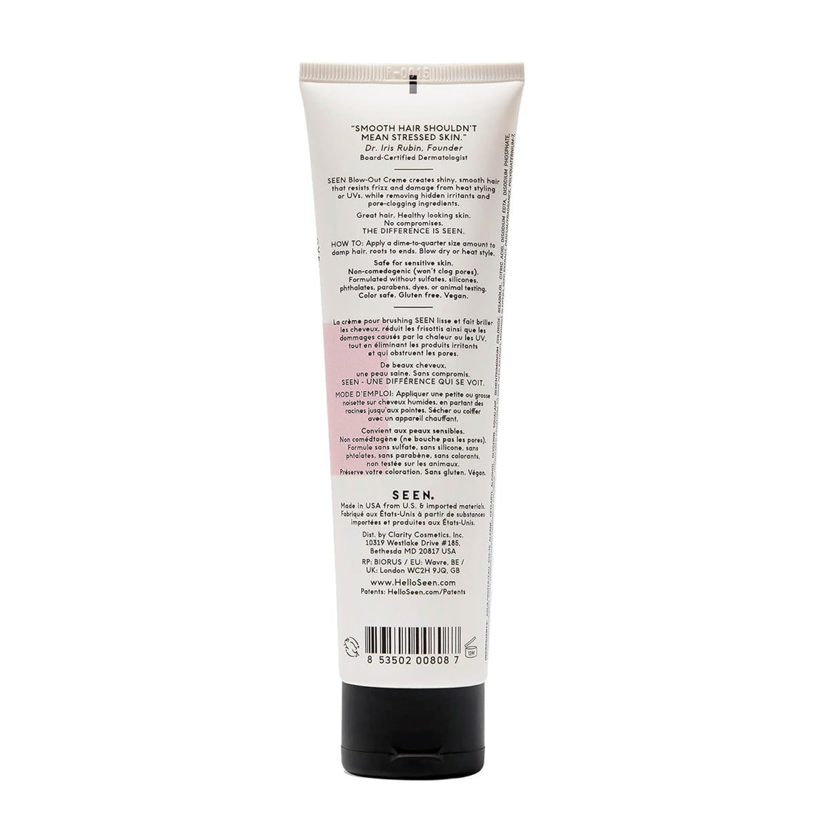 SEEN - Blow-Out Creme - Scented - Non-Comedogenic & Sulfate-Free Blow Out Hair Cream- Reduces