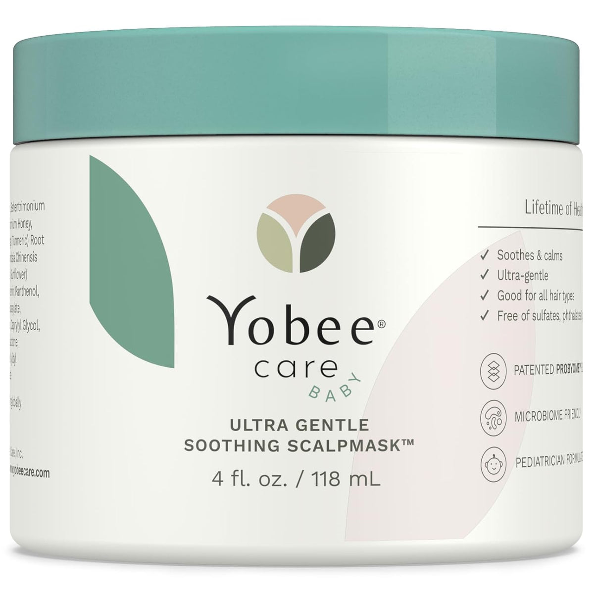 Yobee Ultra Gentle Soothing Scalp Mask - Dry Scalp Treatment Hair Mask Safe For Sensitive Baby Skin