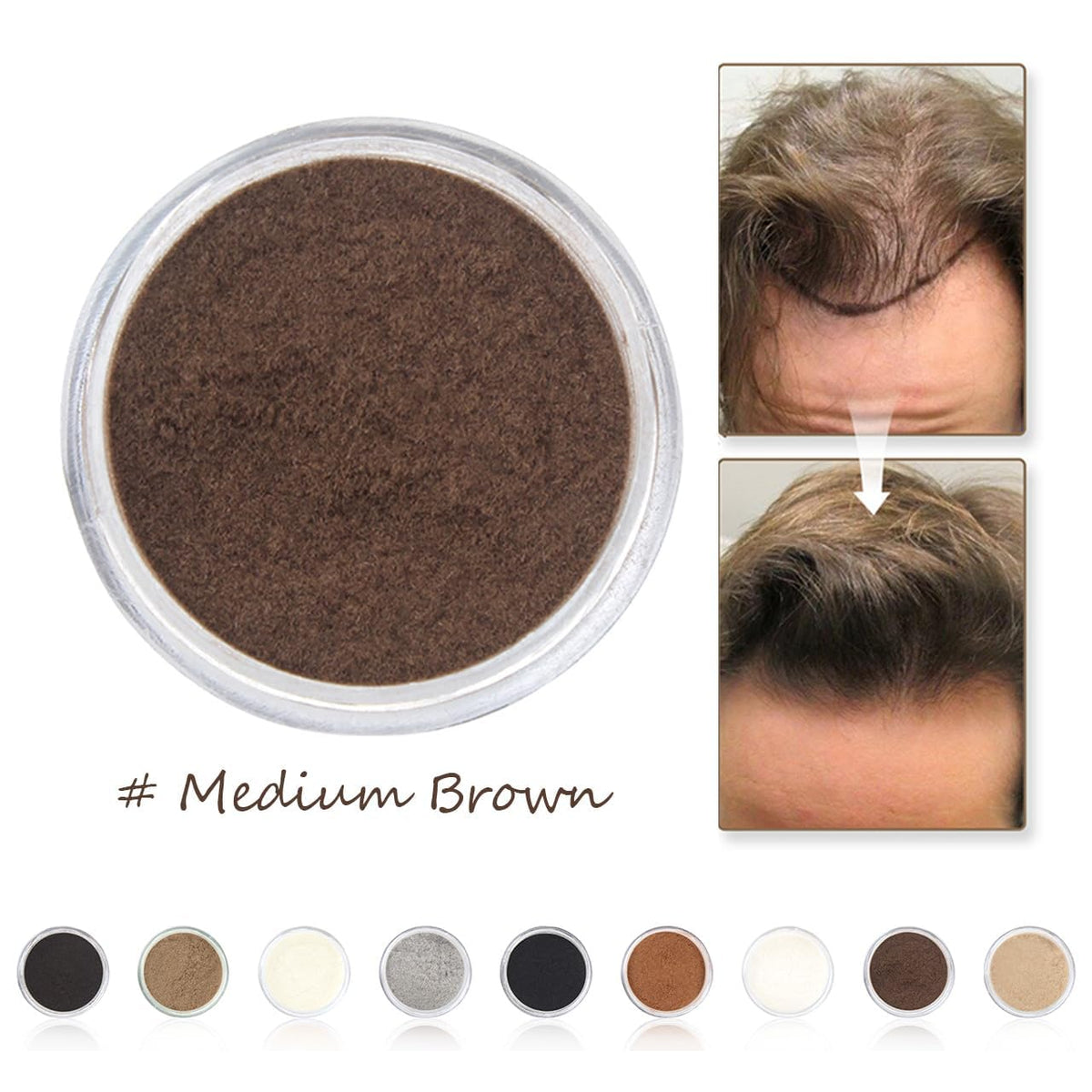 Hair Fibers for Thinning Hair for Women All-Natural Hair Building Fibers 0.98 Oz Hair Volume Powder