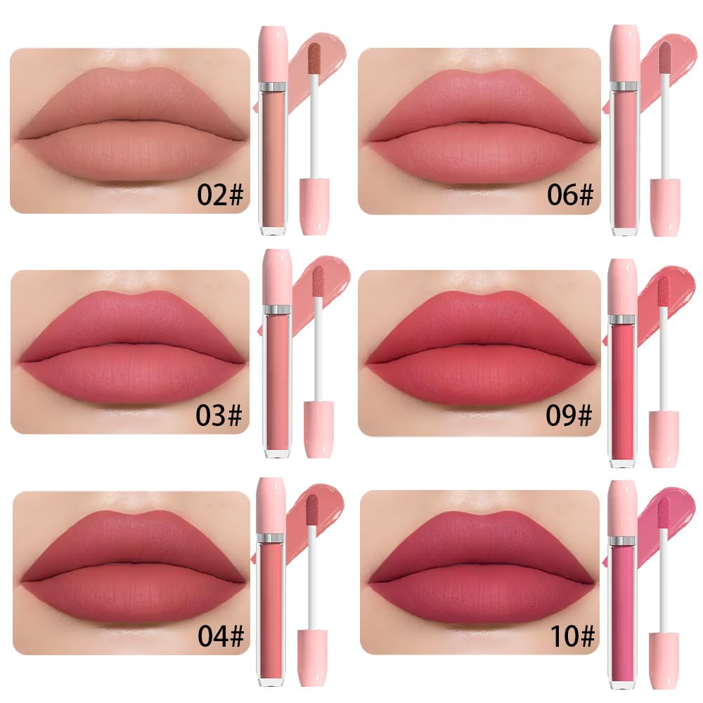 BINGBRUSH Super Matte Longwear No-Budge Stay On Smudge Proof Liquid Lipstick Long Lasting Makeup