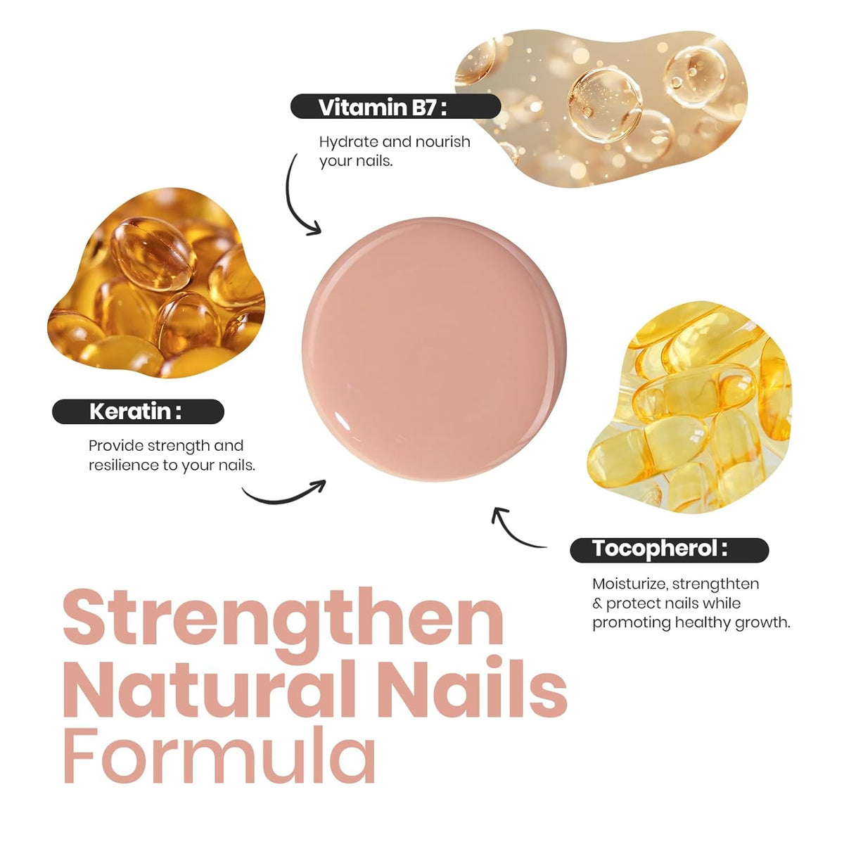 Beetles Nail Polish - Jelly Nail Polish Nude Nail Concealer Fast Dry Quick Natural Brown Nail