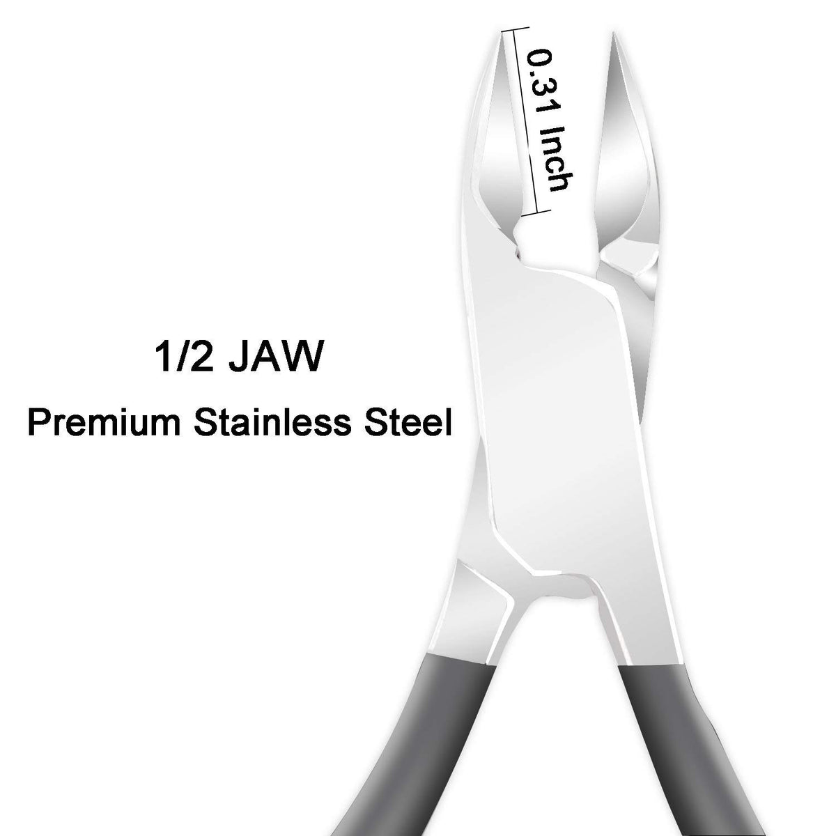Ejiubas Cuticle Trimmer with Cuticle Pusher Cuticle Nipper Professional Grade Stainless Steel